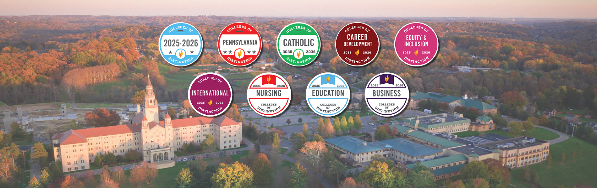 La Roche University has been nationally recognized as a 2025-26 College of Distinction for its commitment to student success.